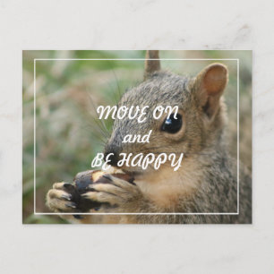 carte postale d'écureuil mignon - passez et soyez 