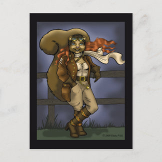 Carte postale d'écureuil volant