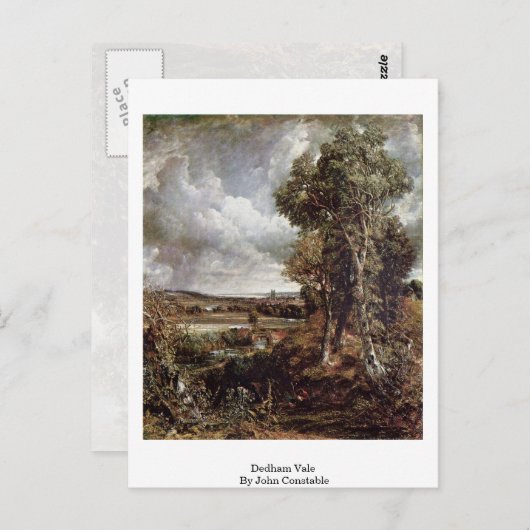 Carte Postale Dedham Vale Par John Constable (Devant / Derrière)
