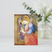 Carte postale d'Edward Burne-Jones d'ange de Noël (Debout devant)