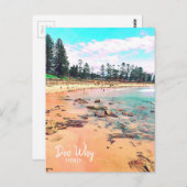 Carte Postale Dee Why Sydney Northern Beaches voyage rétro (Devant / Derrière)