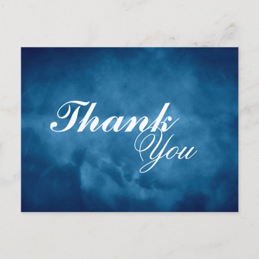Carte Postale Deep Blue Merci (Devant)