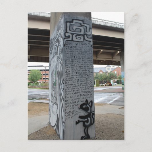 Carte Postale Deep Ellum Graffiti Art # 9 (Devant)
