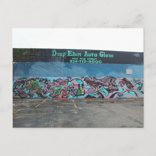 Carte Postale Deep Ellum Graffiti Artwork # 17 (Devant)