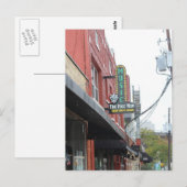 Carte Postale Deep Ellum Music The Free Man Sign (Devant / Derrière)