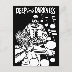 Carte Postale Deep Into Dark Comics Vintage Grim Reaper art