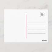 Carte Postale Deep Purple Dahlia (Dos)