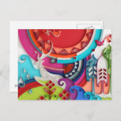 Carte postale Deer (Devant / Derrière)