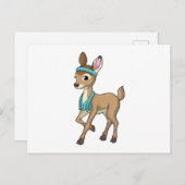 Carte Postale Deer at Fitness with Towel (Devant / Derrière)