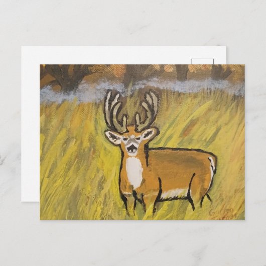 Carte postale Deer In Fall (Devant / Derrière)