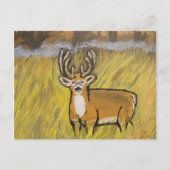 Carte postale Deer In Fall (Devant)