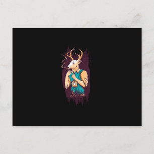 Carte Postale Deer Man