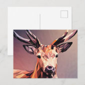 Carte Postale Deer Small Poly Art Design-54655 (Devant / Derrière)