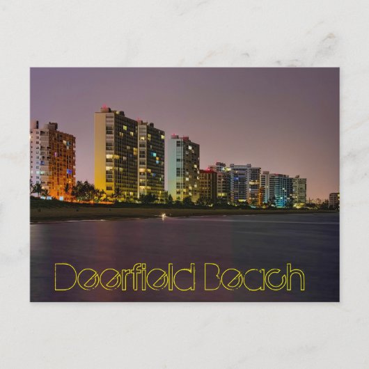 Carte Postale Deerfield Beach, Floride, États-Unis (Devant)
