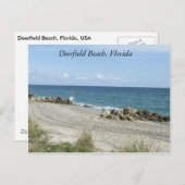 Carte Postale Deerfield Beach, Floride FL Beach Scene (Devant / Derrière)