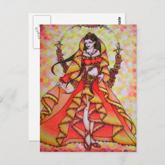 Carte Postale Déesse (Devant / Derrière)