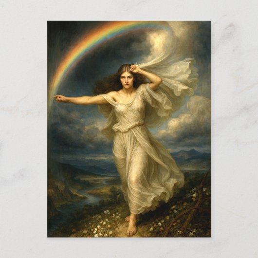 Carte Postale Déesse arc-en-ciel Iris (Devant)