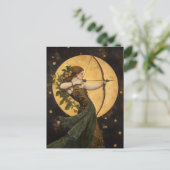 Carte Postale Déesse Artémis Art nouveau Mythologie grecque (Debout devant)