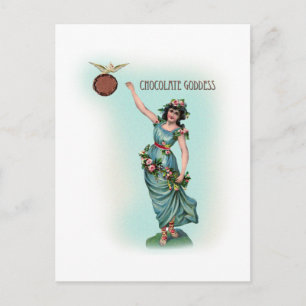 Carte Postale Déesse au chocolat Grecian