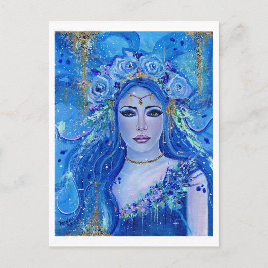 Carte Postale Déesse aux fleurs de Chloris par Renee Lavoie (Devant)