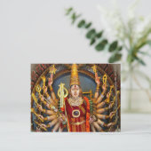 Carte Postale Déesse avec de nombreux bras (Debout devant)