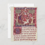 Carte Postale Déesse aveugle Fortune avec le roi Arthur (Devant / Derrière)