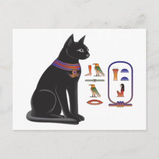 Carte Postale Déesse Bastet de chat égyptien
