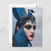Carte Postale Déesse Bluejay (Devant / Derrière)