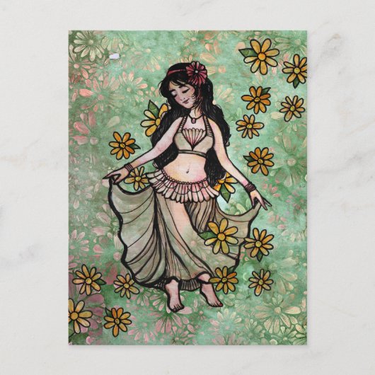 Carte Postale Déesse Danseuse du Ventre                          (Devant)