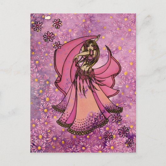 Carte Postale Déesse Danseuse du Ventre (Devant)