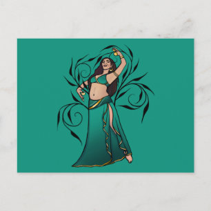 Carte Postale Déesse danseuse du ventre de Sivoney