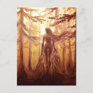 Carte Postale déesse de la forêt
