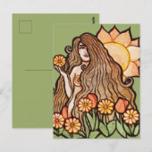 Carte Postale Déesse de la Terre d'été (Devant / Derrière)