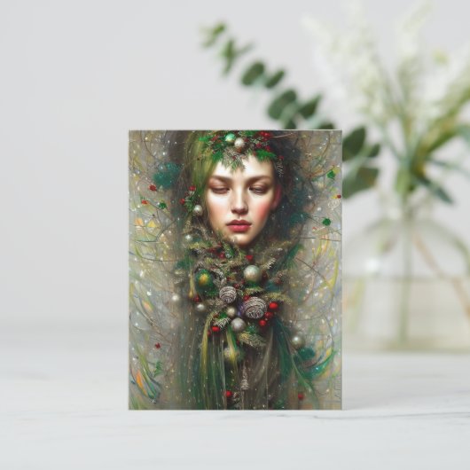 Carte Postale Déesse de Noël (Debout devant)