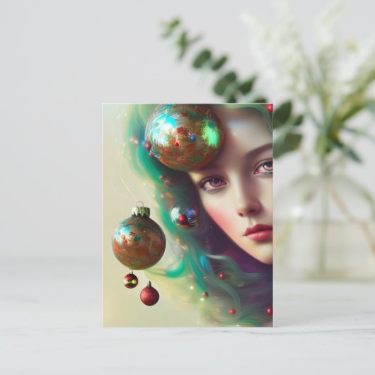 Carte Postale Déesse de Noël (Debout devant)