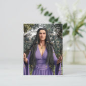 Carte Postale Déesse des abeilles de miel en violet (Debout devant)