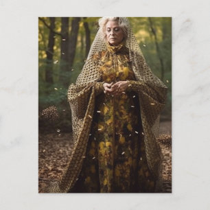 Carte Postale Déesse des abeilles miel