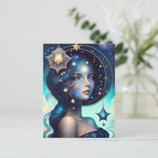 Carte Postale Déesse des étoiles (Debout devant)