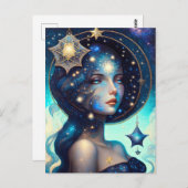 Carte Postale Déesse des étoiles (Devant / Derrière)