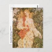 Carte Postale Déesse des fleurs, Flora de Morgan (Devant / Derrière)