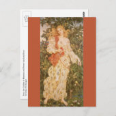 Carte Postale Déesse des fleurs, Flora de Morgan (Devant / Derrière)