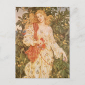 Carte Postale Déesse des Floraisons et des Fleurs, Flora par Mor (Devant)