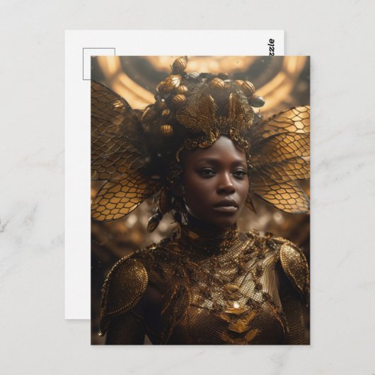 Carte Postale Déesse des Insectes (Devant / Derrière)