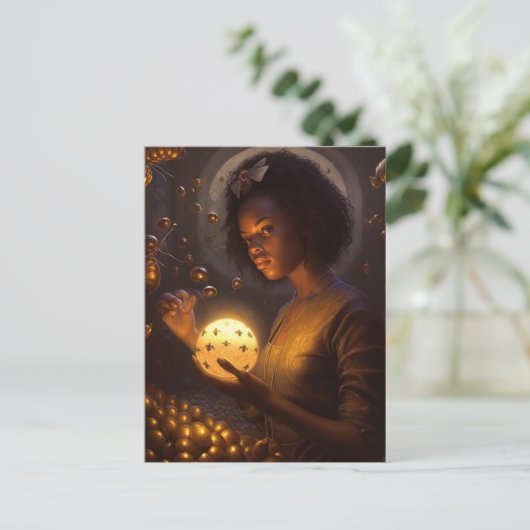 Carte Postale Déesse des Insectes scifi (Debout devant)