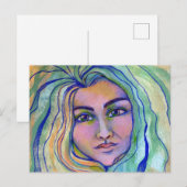 Carte Postale Déesse des mers (Devant / Derrière)