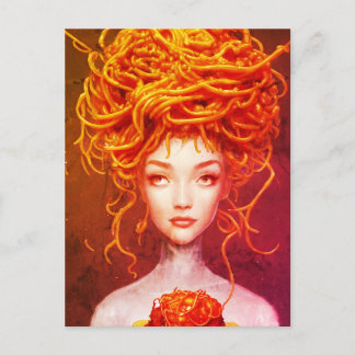 Carte Postale Déesse des Spaghettis