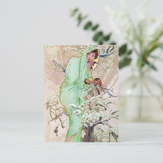 Carte Postale Déesse d'hiver (Debout devant)