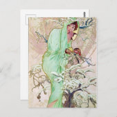 Carte Postale Déesse d'hiver (Devant / Derrière)