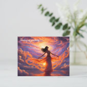 Carte Postale Déesse du Ciel Créant la Lumière (Debout devant)