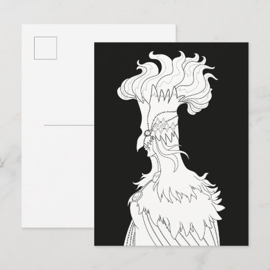 Carte Postale Déesse du feu (Devant / Derrière)